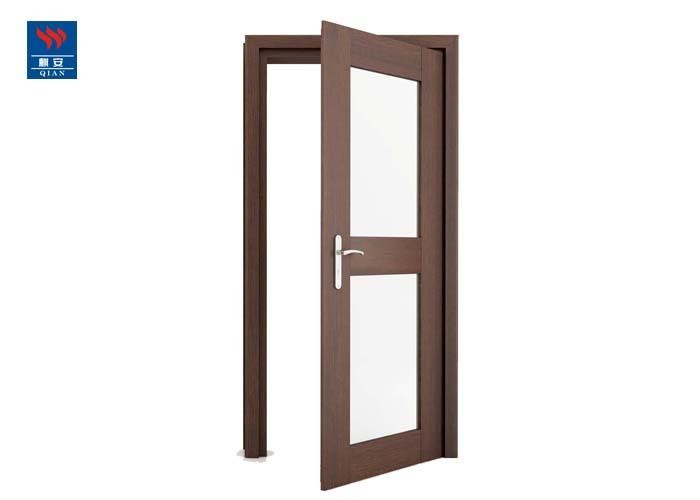 Interior Solid Oak Wood Fire Rated Wood Doors With Glass