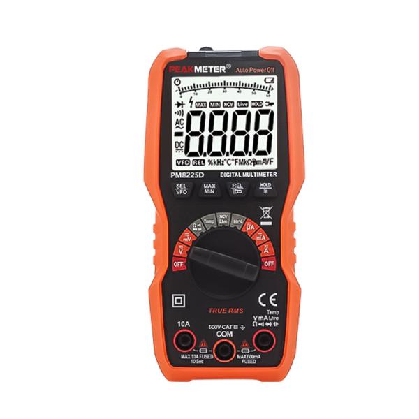 Auto Range Digital Multimeter REL VFD measurement temperature test AC DC