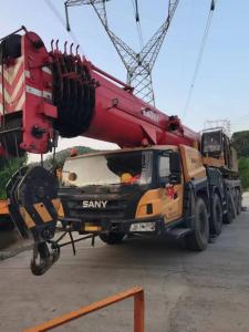 China Yellow Sany Fully Hydraulic 100 Ton Mobile Crane Second Hand For All Pavement factory