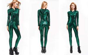 China Full Body Wrapped Mermaid Tail Costume , Women's Sexy Mermaid Bodysuit factory