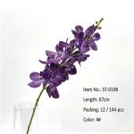 Colorful Artificial Vanda Orchid Branches 67 cM For Indoor Decor Flower