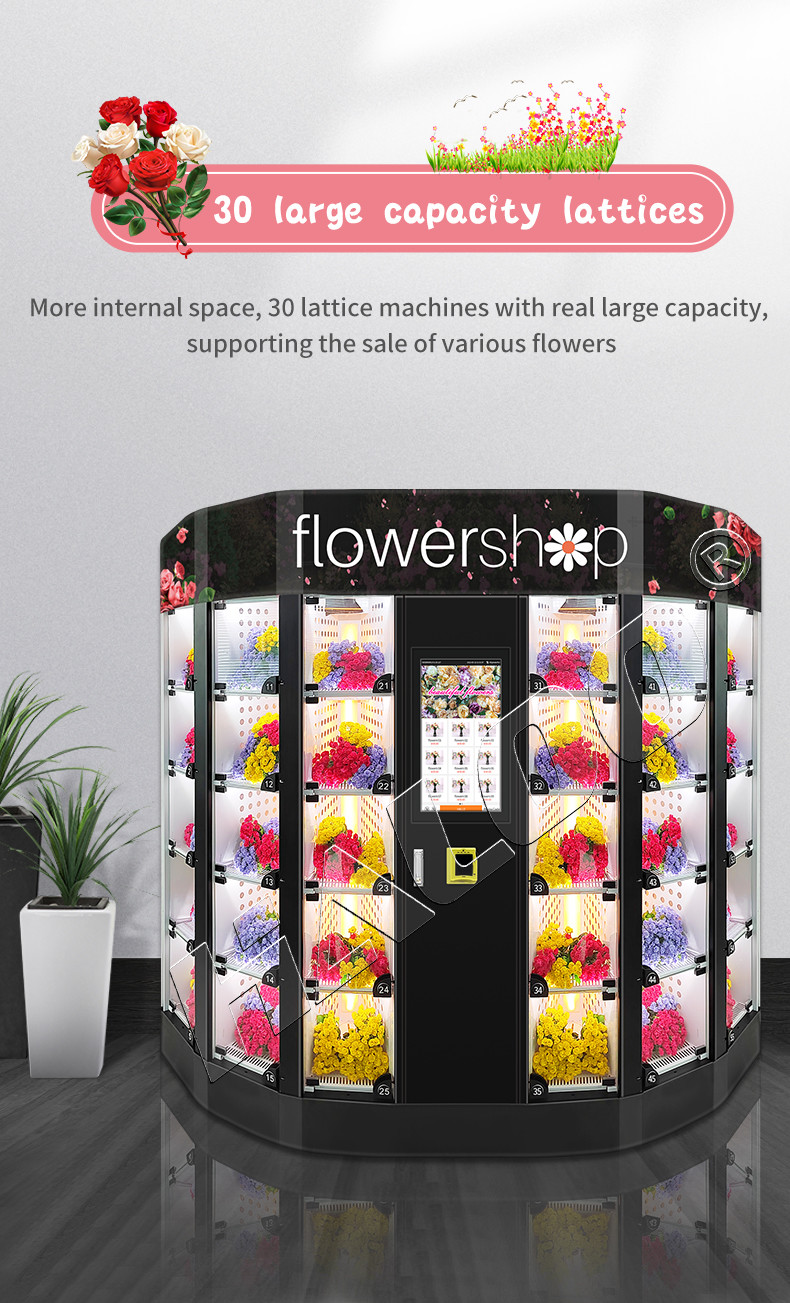 OEM ODM 24 Hour Flower Vending Machine Cooling Locker Vending Machine For Flowers