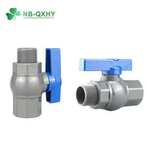 China Plastic Supplies PVC Ball Valve with UV Protection and Male Female Connection in Material factory