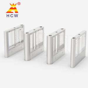 China AC220V Optical Barrier Turnstiles pedestrian swing gate 600mm Passage Width factory