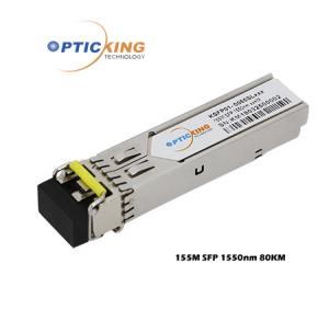 China FCC TUV 80km SFP 1550nm Small Form Factor Module Hot Pluggable factory