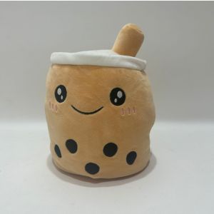 Custom Logo Double-Sided Reversible Color Milk Tea Cup Plush Toy