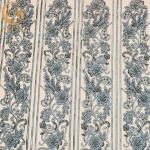 Spot Blue Mesh Beaded Lace Fabric Sewing Embroidery For Garment