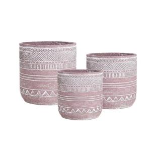 China Flower / Green Plant Glass Reinforced Concrete Plant Containers With Drainage Holes factory