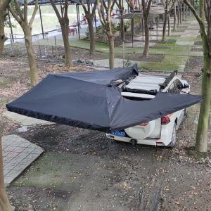 China Free Standing UV50+ Wind Resistant 270 Degree Roof Rack Awning For Camping factory