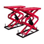Inground Scissor Car Lifts Hydraulic Pneumatic Lock Frame Plate In Floor Scissor