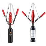Eco Friendly Manual Wine Corker Red Color With Wider Grip / Stronger Arms
