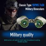 Adults Military Binoculars Waterproof Clear BAK4 Prism FMC Lens For Outdoor