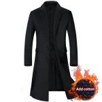 Nonwoven Weaving Method LCBZ Waterproof Thick Knee Length Wool Jacket for Men