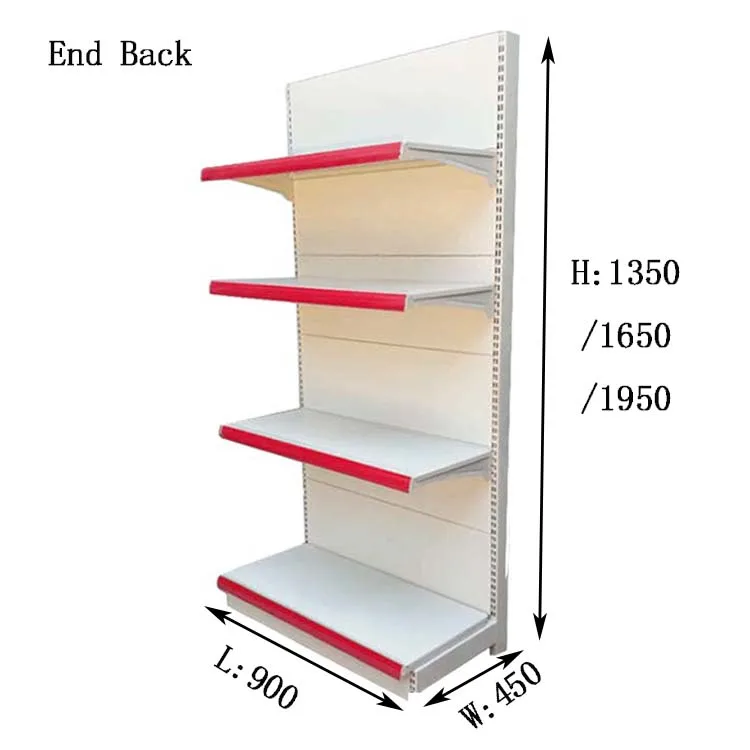 2023 New Shelves China Factory Customized Color Size Steel Double Side Rack for Supermarket Shop Supermarket Equipment