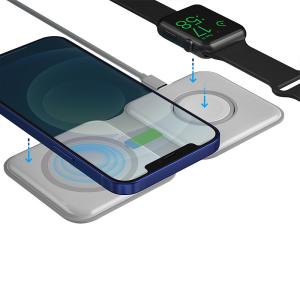 China 2 In 1 Magnetic Travel Wireless Charging Station Multiple Device factory