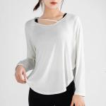 New Sportswear Women′s Long-Sleeved Loose T-Shirt Fitness Clothes