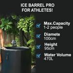 Black Spa Hot Tub Inflatable Ice Bath Tub For Recovery Cold Plunge Ice Barrel