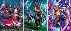 China Custom Luffy PET 3D Lenticular Poster Demon Slayer Jujutsu Kaisen Anime Sticker and Lenticular Chainsaw Man Anime Poster factory