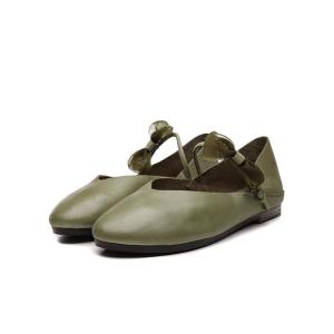 China S366 Shoes Women Autumn 2020 New Leather White Shoes Women One Word Elastic Band Flowers Sweet Two-Wear Sandals Women factory