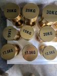 Wholesale High Quality Gold Chrome Plate Cast Iron Barbell Home Gym Equipment