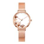 9mm Case Women Quartz Wrist Watch Symmetrical 3ATM Waterproof