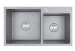 stainless steel Sus304 Kitchen Sink Gun Grey Color Under Counter
