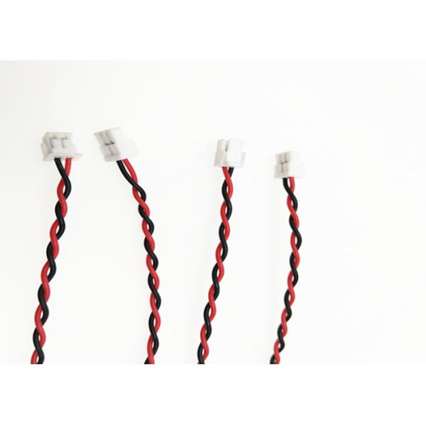Red 28 Awg Custom Wire Harness 2 Pin Jst Zh 1.5mm Pitch Connector To 2 Pin Jst Gh 1.25mm Pitch