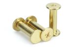 Yellow Brass Big Flat Head Butt Screws Book Photo Chiago Screws Chicago Binding