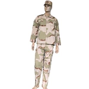 China Desert Camouflage Tactical Uniform ACU Military Uniform Set Jacket And Pants In TC 65 35 Ripstop Fabric 230GSM For Army Uses factory