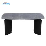1750*850mm contemporary cut to size Ceramic top Dining Table, KD,metal base