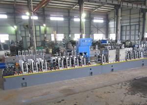 China carbon Decorative Industrial Steel Pipe Making Machine With ERW Welder factory