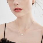 YASVITTI 925 Sterling Silver Infinity Heart Necklace Heart Cubic Zircon Luxury