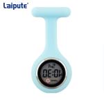 Pin Buckle Digital Fob Watch Electronic Display Skin Friendly Silicone Nurse