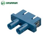 SC To ST Duplex Fiber Optic Hybrid Adapter REACH / UL 94 -V0