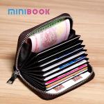 Custom Logo Avaliable Female Change Wallet with Anti-theft Zipper in Genuine