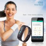 2015 Best Phone Android Buletooth Smart Watch bracelet, Colorful e02 smart