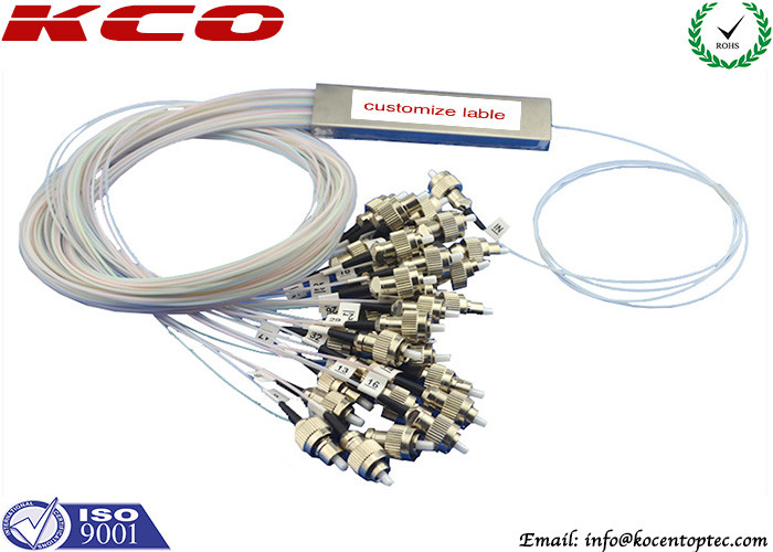 PLC Planar Lightwave Circuit Splitter FC UPC Connector 1 x 32 Blockless