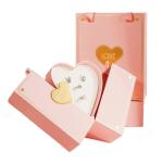 Jewellery Ring Necklace Pink Gift Festival Gift Boxes Packaging Double Heart