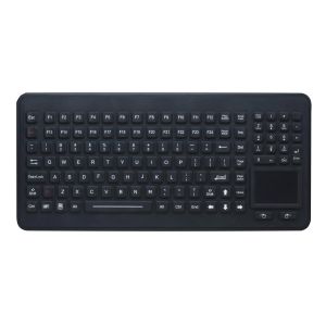 China 120 Keys durable antimicrobial silicone keyboard with touchpad numeric keypad on sale