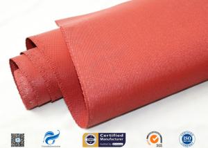 China 30oz 39&quot; Red silicone coated fabric Anti Corrosion Materials factory