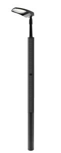 China Hexagonal 14'' Commercial Solar Powered Street Lights 120WP factory