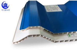 China Insulation Hollow Twin Wall Plastic Roofing Sheets Corrosion Resistance factory