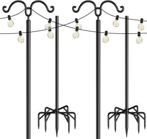 China OEM Outdoor String Light Pole Bracket Powder Coating Finish factory