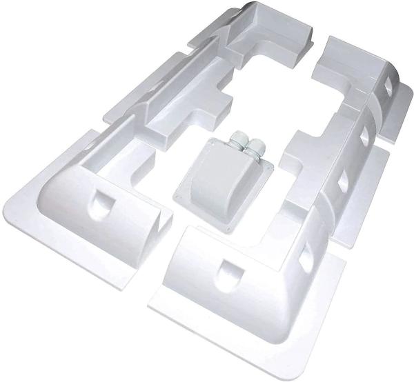 ABS Brackets for Solar Panel Installation on Caravan Motor Home RV 7PCS White