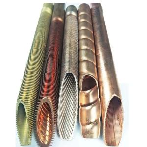 China DELLOK inner grooved copper low fin tube for heat exchanger and air cooler factory