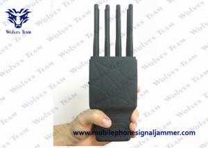 China 8 Bands Handheld Signal Jammer WIFI LOJACK GPS Jamming Device With Nylon Case factory
