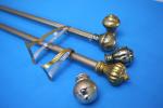 American Style Aluminum Alloy Galvanized Pipe Curtain Rod 6.3 Metres 28mm