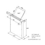 18.4 Inch Pop Up Electric Screen Monitor , Conference Room Pop Up Lcd Monitor