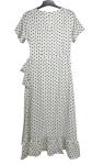 White Color Ladies Plus Size Dresses / Girls Short Sleeve Dresses OEM / ODM
