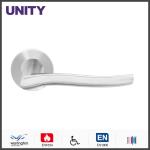 Stainless Steel Fire Door Lever Handle EN1906 and EN1634 Satin Finish
